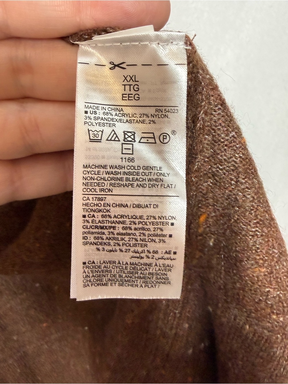 Old Navy Brown Open-Front Pocket Cardigan - Picture 5 of 5